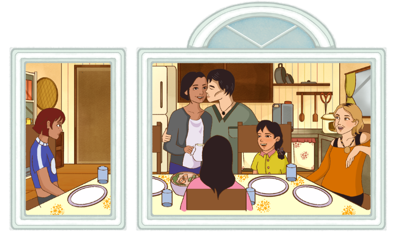 Family Scene Hover